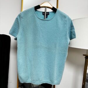 Lands' End Light Blue Knit Top